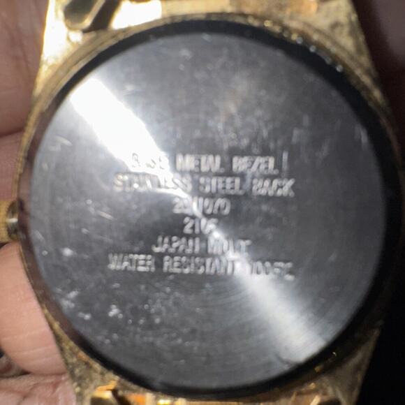 -WATCH MEN Armitron Gold Stainless Steel W/Day Date Quartz - Picture 8 of 13